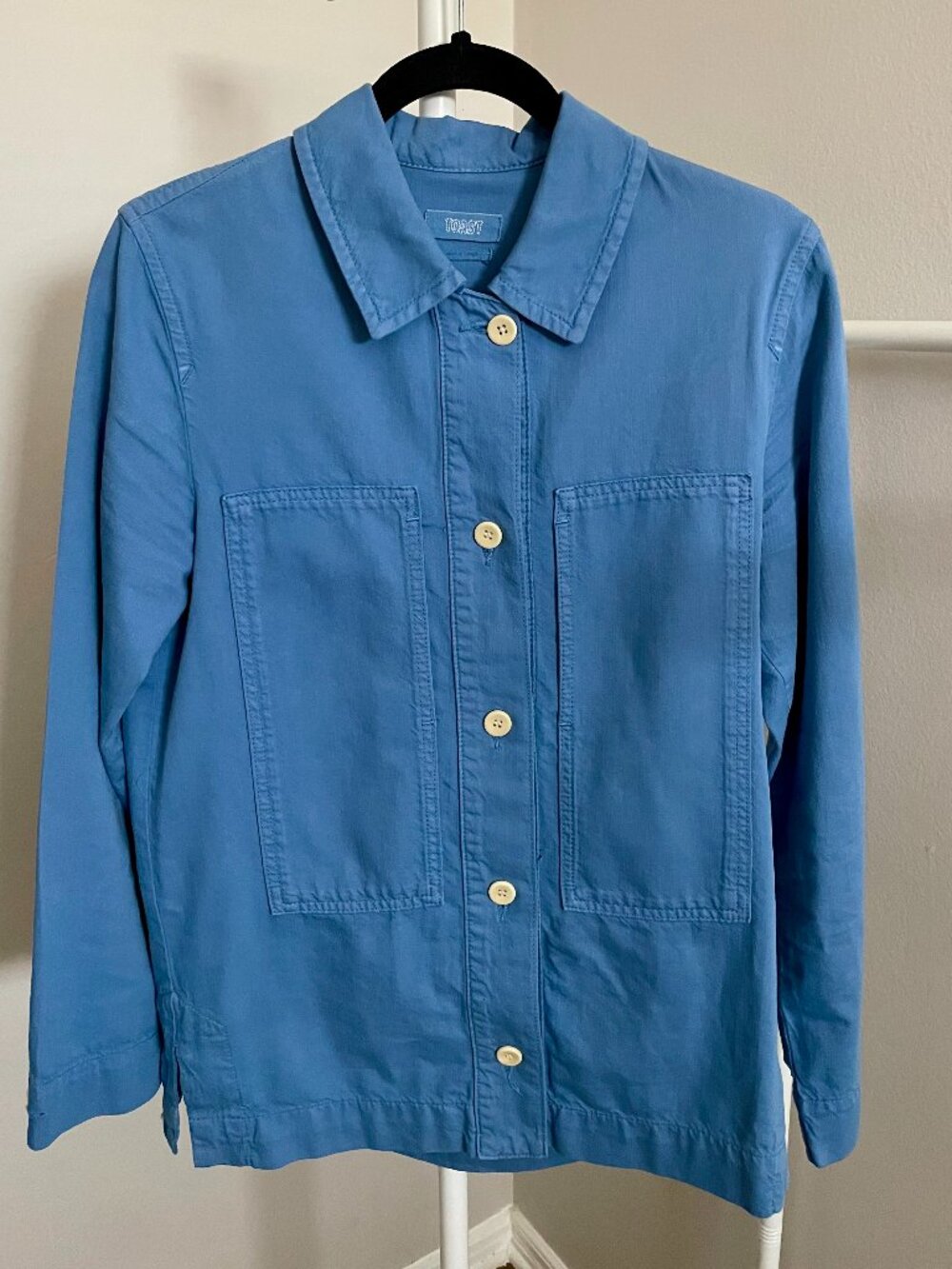 TOAST UK Garment Dyed Denim Shirt - Size UK 8
